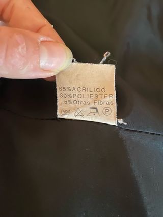 Abrigo de piel sintética tipo visón 