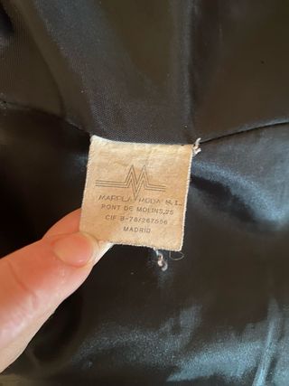 Abrigo de piel sintética tipo visón 