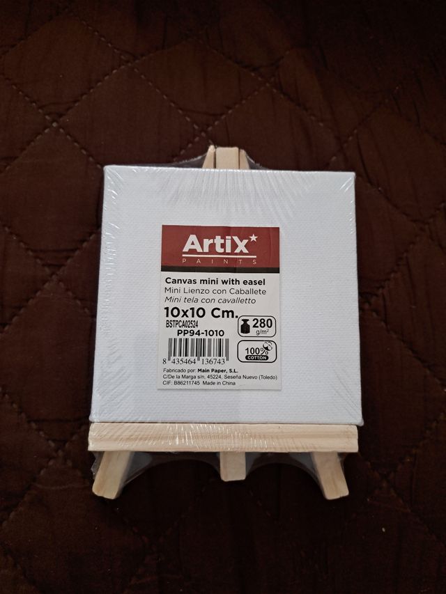 Mini lienzo con caballete