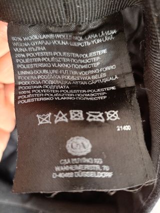 Coppola/berretto uomo lana nero