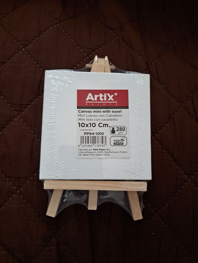 Mini lienzo con caballete