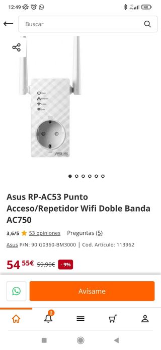 Asus repetidor WiFi 