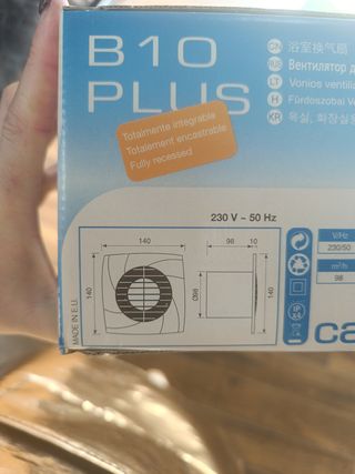 Extractor para baños