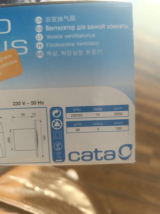 Extractor para baños