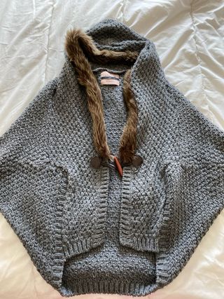 poncho lana