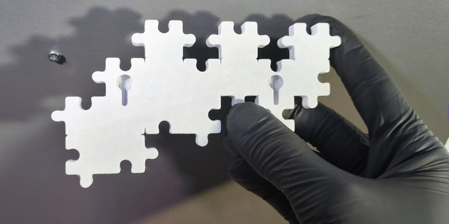 Organizador de llaves en forma de puzzle