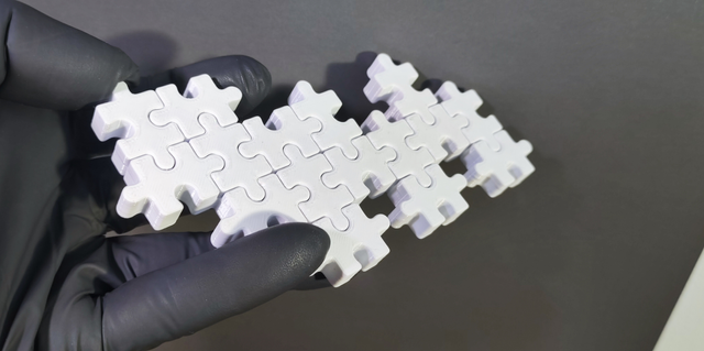 Organizador de llaves en forma de puzzle