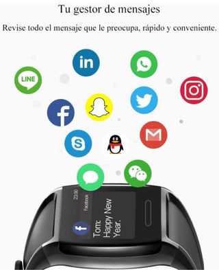 Smart Watch Pulsera actividad color 1,3” USADO