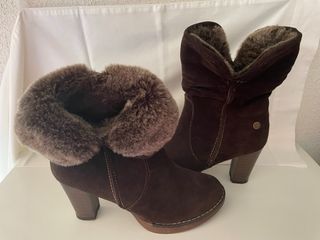 Botines de ante con tacon