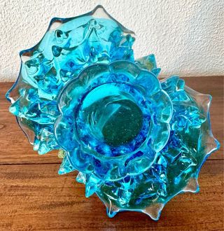 Antigua cesta en cristal de Murano Barovier & Toso