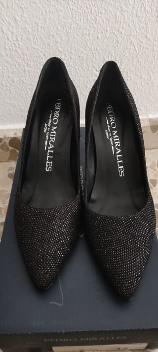 Zapatos de tacón negro fiesta 