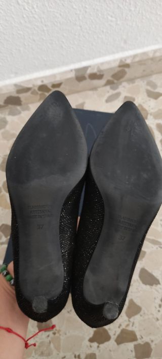 Zapatos de tacón negro fiesta 