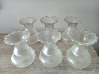 Tulipas antiguas cristal soplado 