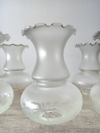 Tulipas antiguas cristal soplado 