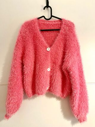 Chaqueta pelo rosa