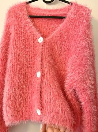 Chaqueta pelo rosa