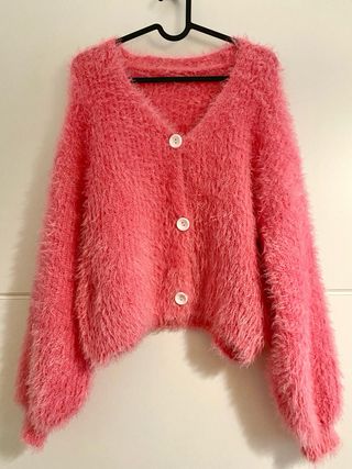 Chaqueta pelo rosa