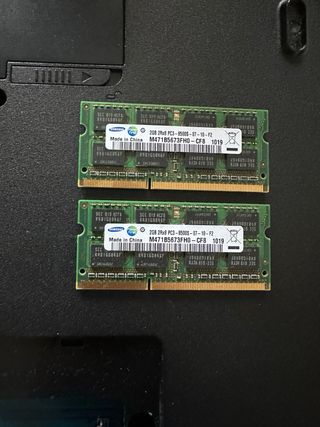 Memoria RAM 4GB 2x2 SODIMM DDR3
