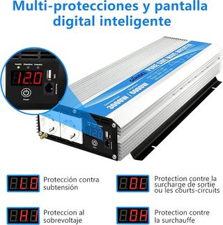Inversor de Corriente 3000W  Giandel Onda Pura