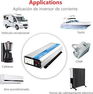 Inversor de Corriente 3000W  Giandel Onda Pura