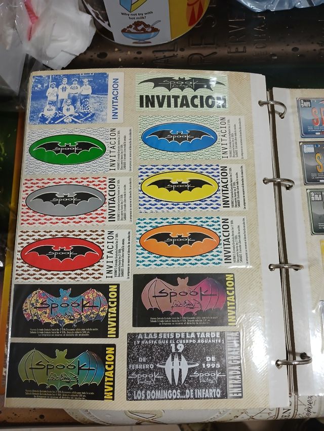 Invitaciones discoteca spook .actv. chocolate. Etc