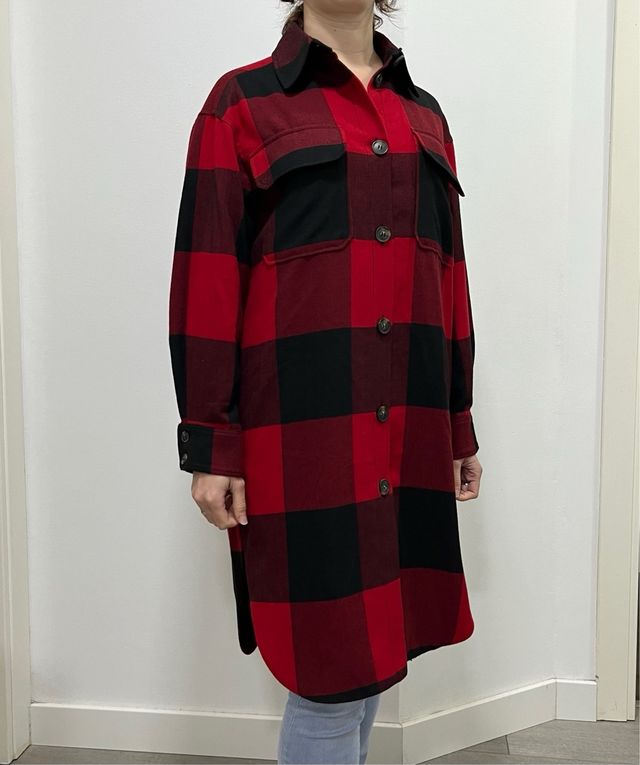 Abrigo de cuadros H&M