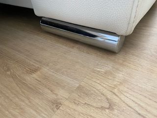 Sofa piel vacuno blanco. NEGOCIABLE