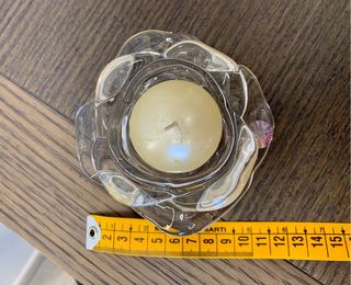 Rosa in vetro con candeka armony