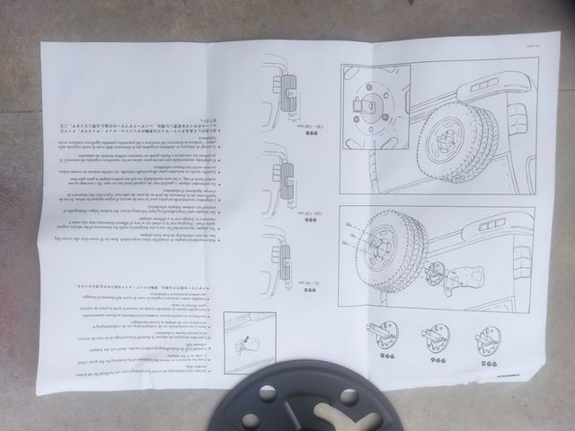 Soporte para rueda de repuesto Thule 995
