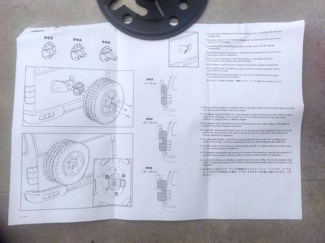 Soporte para rueda de repuesto Thule 995