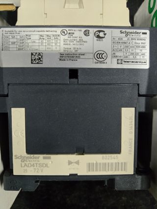 Contactor schneider Tesys LC1D25 3polos 
