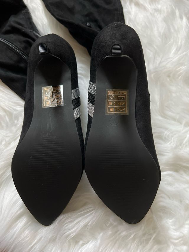 Stivali alti con tacco