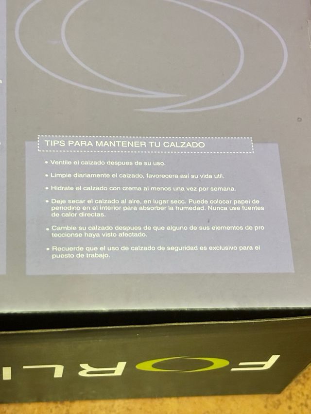 Zapato Seguridad Foril - Talla 37