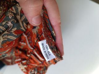 FALDA LARGA ESTAMPADA SEDA 100%