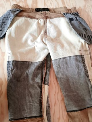PANTALONES MOTO KEVLAR + RODILLERAS + CADERAS