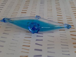 Gondola veneziana in vetro di Murano