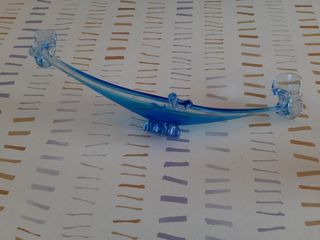 Gondola veneziana in vetro di Murano