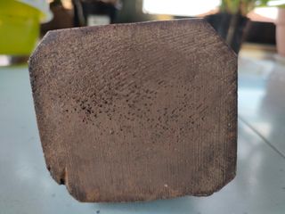 Madonna col Bambino in legno h 25 cm