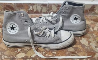 Converse grises personalizadas talla 35