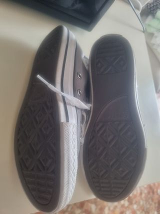 Converse grises personalizadas talla 35