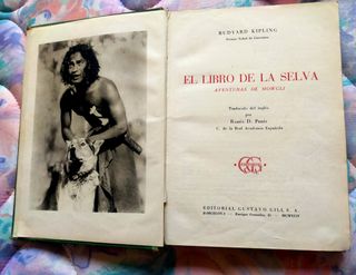 Libro antiguo El libro de la selva
