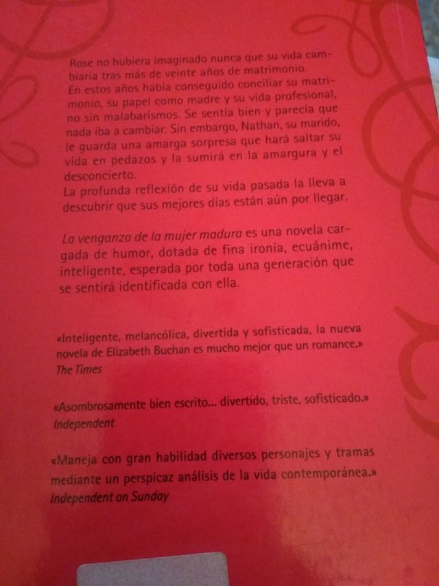 Libro "La venganza de la mujer madura"