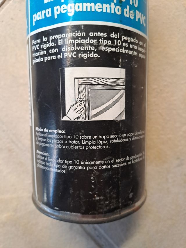 Limpiador pegamento PVC