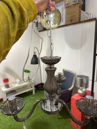 Lampadario stile classico, con 3 luci 