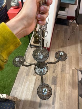 Lampadario stile classico, con 3 luci 