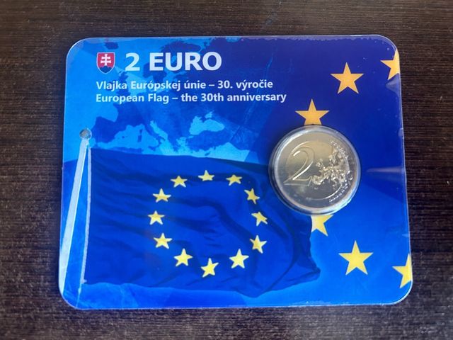 Coincard 2 euros eslovaquia 2015 bandera