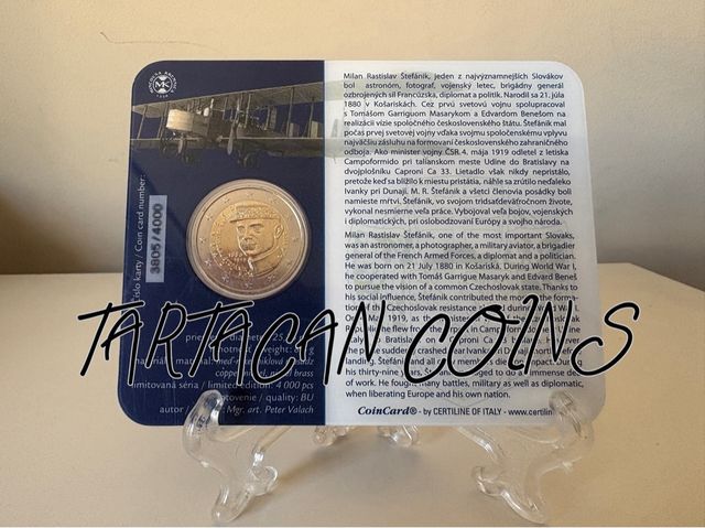 Coincard 2 euros eslovaquia 2019