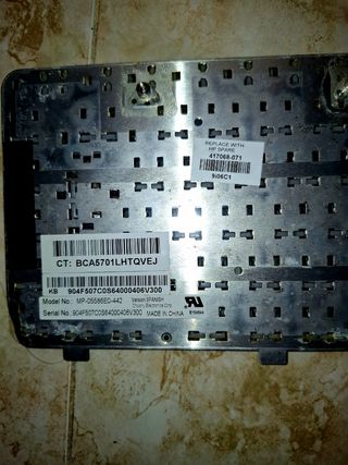 Teclado  de ordenador portátil 