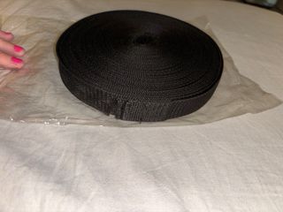 1Rotolo Di Fettuccia NUOVO Da 20 metri Colore NERO