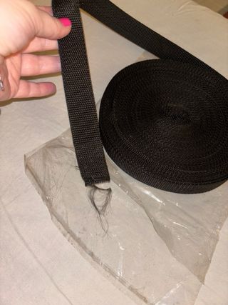 1Rotolo Di Fettuccia NUOVO Da 20 metri Colore NERO